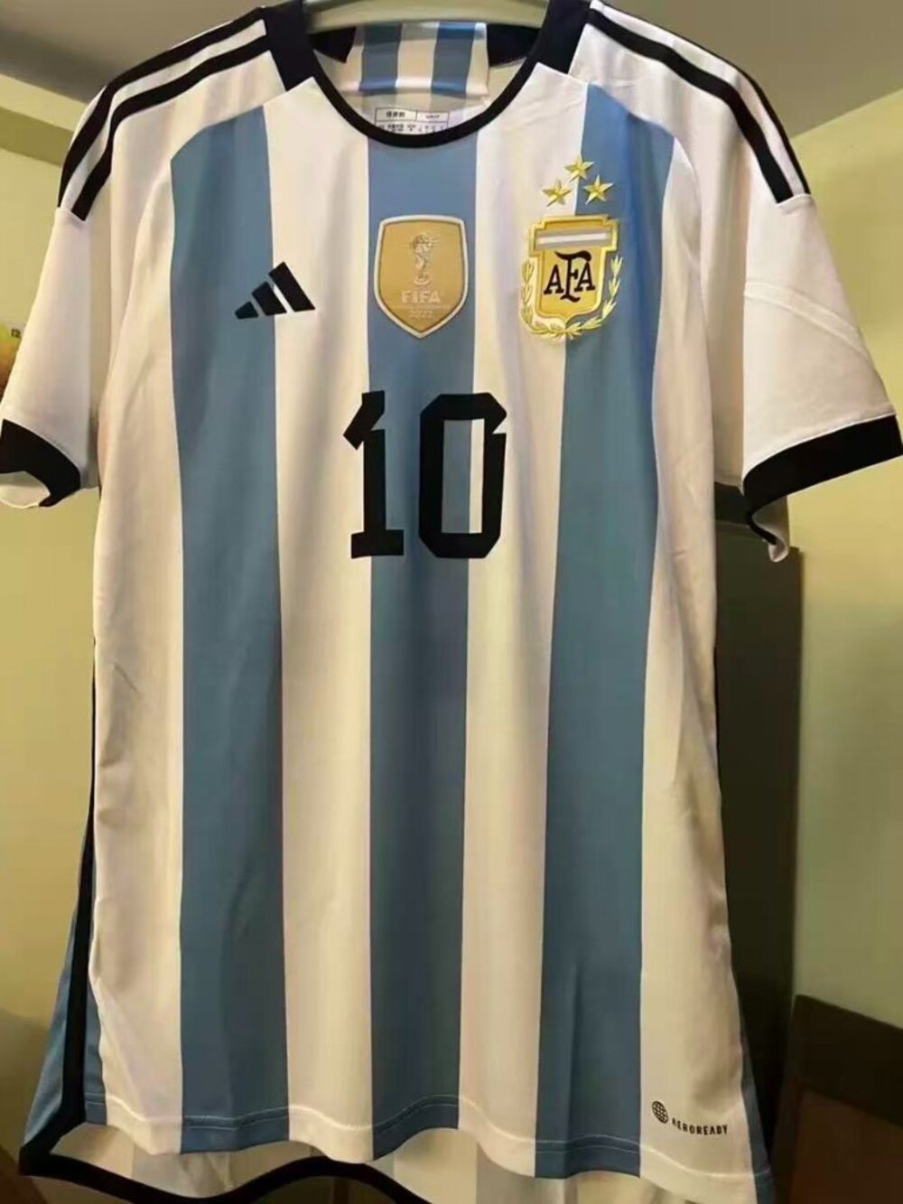 2026 World Cup Season #10 Blue White Soccer Jersey Size M Like New